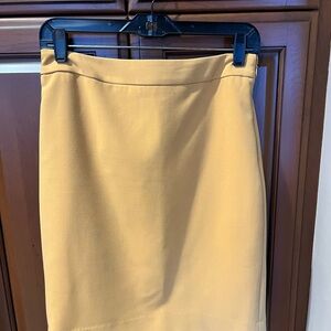 The Limited Mustard Pencil Skirt